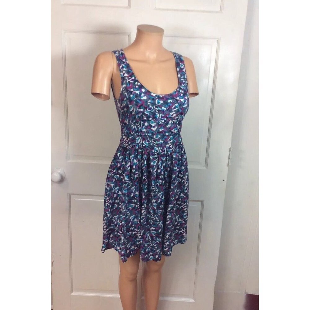 BLACK POPPY Floral Dress Womens Small